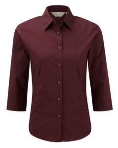 Russell Collection JZ46F - Camisa de Mangas 3/4 para mujer