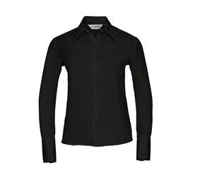 Russell Collection JZ56F - Camisa Manga Larga Ultimate Non-Iron Negro