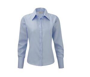 Russell Collection JZ56F - Camisa Manga Larga Ultimate Non-Iron Bright Sky