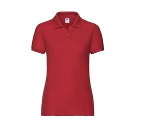 Fruit of the Loom SC281 - Camiseta Polo 65/35 Para Mujer (63-212-0) Rojo
