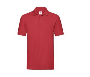 Fruit of the Loom SC385 - Camiseta Basica Polo Premium Rojo