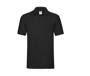 Fruit of the Loom SC385 - Camiseta Basica Polo Premium Negro