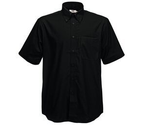 Fruit of the Loom SC405 - Camisa Manga Corta Oxford (62-112-0) Negro