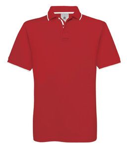 B&C BC430 - Camiseta Safran Sport Red/White
