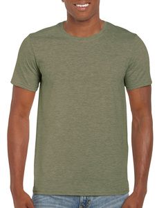 Gildan GN640 - Camiseta de Manga Corta Softstyle Heather Military Green