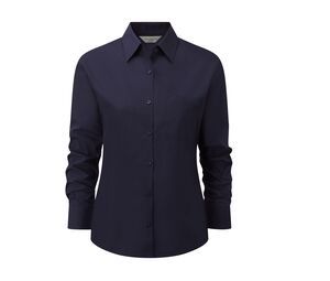 Russell Collection JZ34F - Camisa PopelÍn Para Mujer