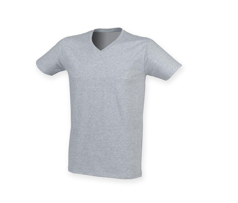 Skinnifit SF122 - Camiseta cuello V Feel Good para hombre