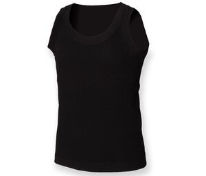 Skinnifit SM016 - Camiseta De Tirantes Vest Negro