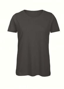 B&C BC043 - Camiseta Manga Corta Mujer Gris oscuro