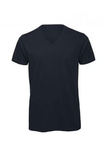 B&C BC044 - Camiseta Cuello V para Hombre Azul marino