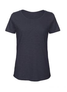 B&C BC047 - Camiseta Slub Para Mujer TW047 Chic Navy