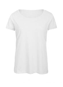 B&C BC056 - Camiseta Tri-Blend Para Mujer TW056 Blanco
