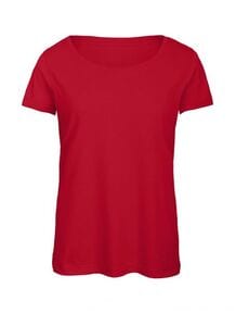 B&C BC056 - Camiseta Tri-Blend Para Mujer TW056 Rojo