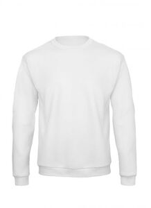 B&C ID202 - Camiseta Manga Larga Sweat 50/50 Blanco