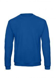 B&C ID202 - Camiseta Manga Larga Sweat 50/50 Real Azul