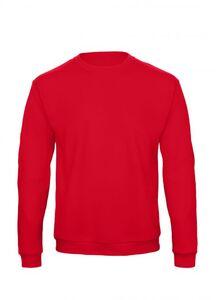 B&C ID202 - Camiseta Manga Larga Sweat 50/50 Rojo