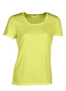 Sans Étiquette SE101 - Camiseta Sport Sin Etiqueta Para Mujer Fluorescent Yellow