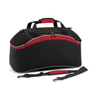 Bag Base BG572 - Bolso Teamwear Black/Classic Red/White