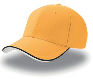 Atlantis AT077 - Gorra Visera Pilot Piping Sandwich Yellow / Navy