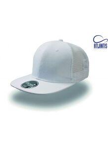 Atlantis AT092 - Gorra Visera Snap Mesh White/White