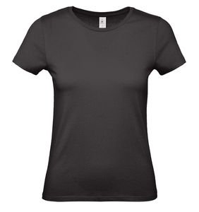 B&C BC02T - Camiseta Basica Mujer Negro