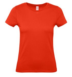 B&C BC02T - Camiseta Basica Mujer Fire Red