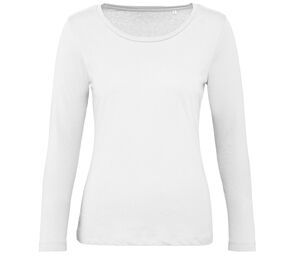 B&C BC071 - Camiseta manga larga LSL para mujer Blanco