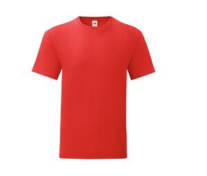 Fruit of the Loom SC150 - Iconic T Hombre Rojo
