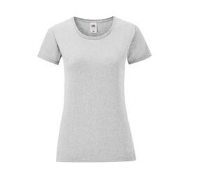 Fruit of the Loom SC151 - Iconic T Mujer Gris mezcla
