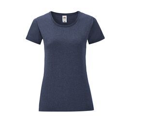 Fruit of the Loom SC151 - Iconic T Mujer Heather Navy