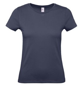 B&C BC02T - Camiseta Basica Mujer Azul marino