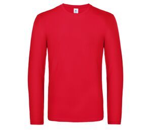 B&C BC07T - #E190 Hombre Lsl Rojo