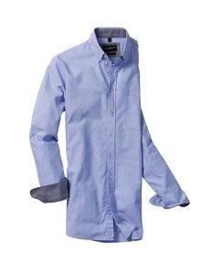 Russell Collection RU920M - CAMISA HOMBRE OXFORD ALGODÓN BIO Oxford Blue/Oxford Navy