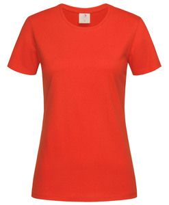 Stedman STE2600 - Camiseta Manga Corta y Cuello Redondo Mujer Stedman Brilliant Orange