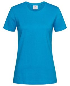 Stedman STE2600 - Camiseta Manga Corta y Cuello Redondo Mujer Stedman Mar Azul