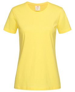 Stedman STE2600 - Camiseta Manga Corta y Cuello Redondo Mujer Stedman Amarillo