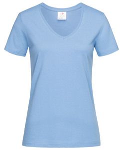 Stedman STE2700 - Camiseta cuello pico mujer Stedman Azul Cielo