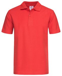 Stedman STE3200 - Polo con manga corta para niños Stedman Rojo Escarlata