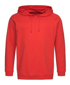 Stedman STE4200 - Sudadera Con Capucha para Hombres y Mujeres Rojo Escarlata