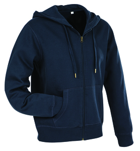 Stedman STE5610 - Sudadera Capucha y Cremallera Active Blue Midnight