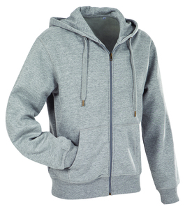 Stedman STE5610 - Sudadera Capucha y Cremallera Active Grey Heather