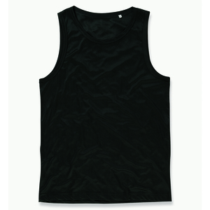 Stedman STE8010 - Camiseta Sin Mangas de Hombre Deportivo Activo Black Opal