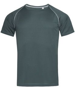 Stedman STE8030 - Camiseta Gimnasio Hombre ACTIVE TEAM Granite Grey
