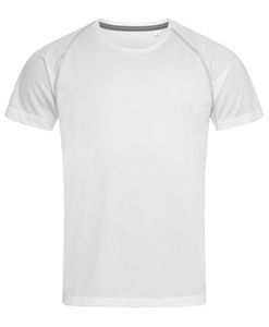 Stedman STE8030 - Camiseta Gimnasio Hombre ACTIVE TEAM Blanco
