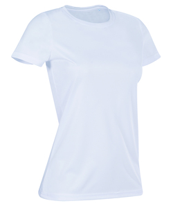 Stedman STE8100 - Camiseta Gimnasio Mujer ACTIVE SPORTS-T Blanco