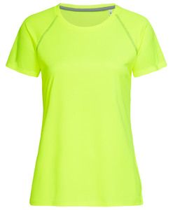 Stedman STE8130 - Camiseta Running Mujer ACTIVE TEAM Cyber Yellow
