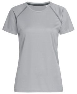 Stedman STE8130 - Camiseta Running Mujer ACTIVE TEAM Silver Grey