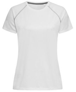 Stedman STE8130 - Camiseta Running Mujer ACTIVE TEAM Blanco