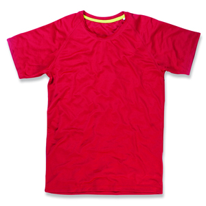 Stedman STE8410 - Camiseta Deporte Hombre Active-Dry Crimson Red