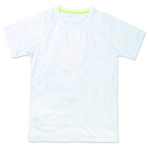 Stedman STE8410 - Camiseta Deporte Hombre Active-Dry Blanco